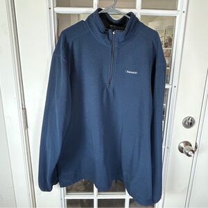 Timberland Men's 3XL Navy 1/4 Zip-Up Fleece Pullover